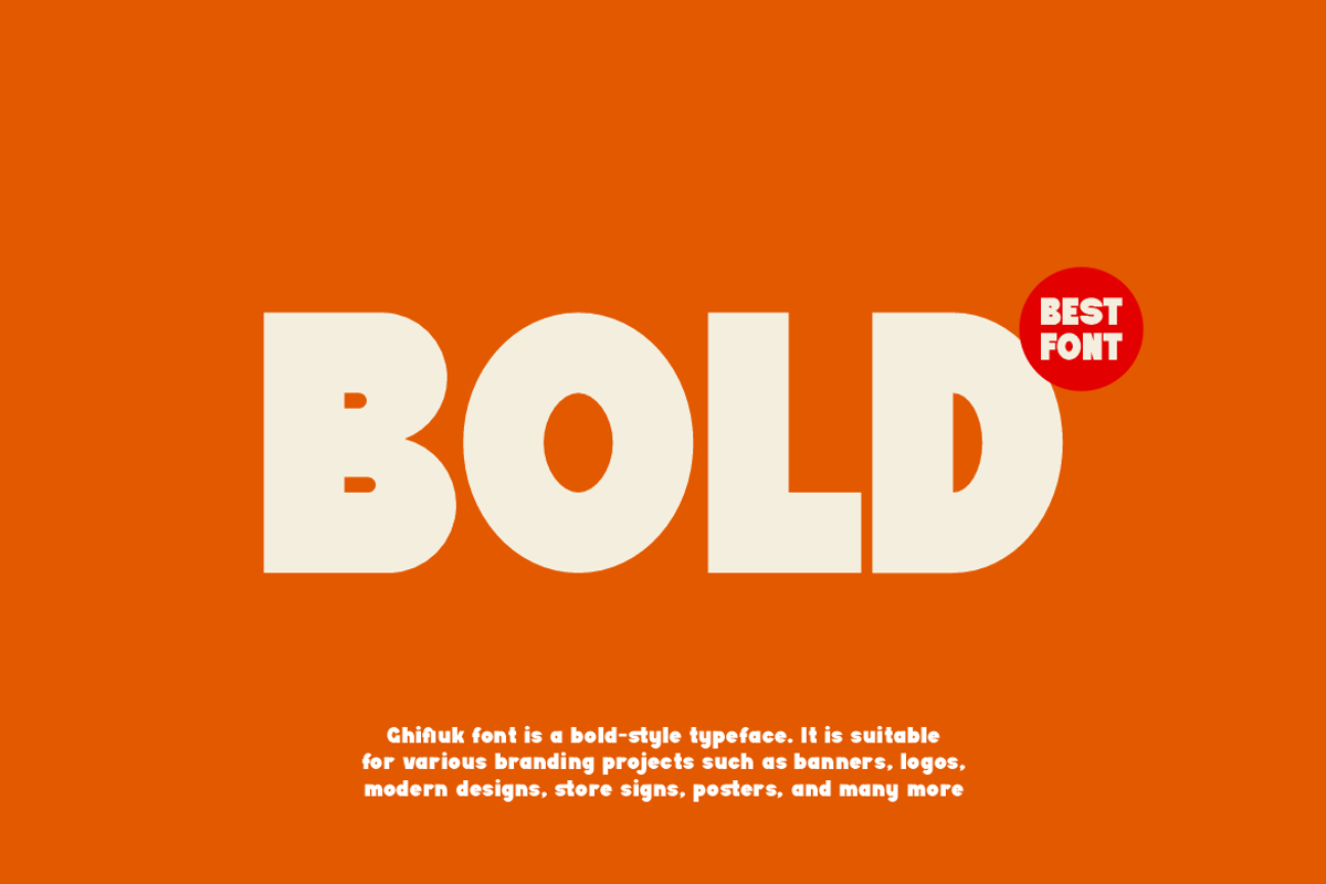 Ghifiuk - Bold Display Font, a Sans Serif Font by QR Design Studio (Photo 2 of 13)