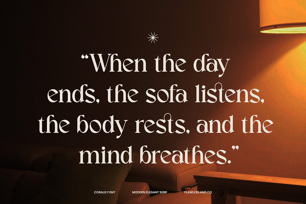 Coralie - Modern Elegant Serif Font, a Serif Font by Flawless And Co (Photo 7 of 10)