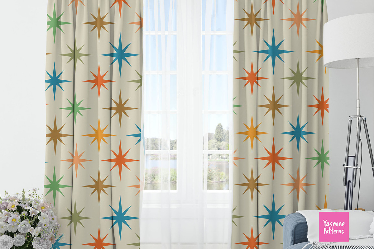 Mid Century Atomic Patterns, a Pattern Graphic by Yasmine Patterns (Photo 6 of 6)