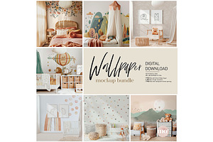 Nursery Wallpaper Mockup Bundle