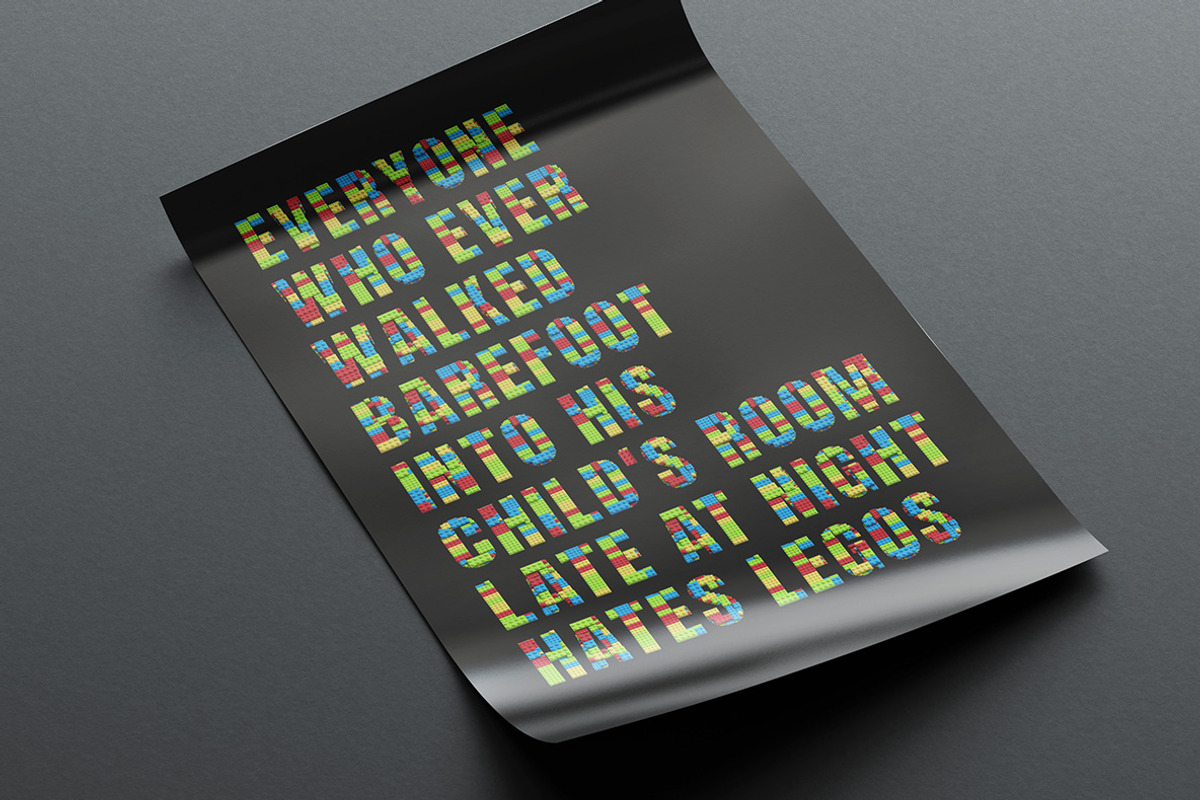 3 Lego Fonts, a Font by Handmadefont (Photo 6 of 18)