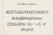 Your Planner - A Handwritten Font, a Handwritten Font by Brand Earth (Thumbnail 2 of 12)