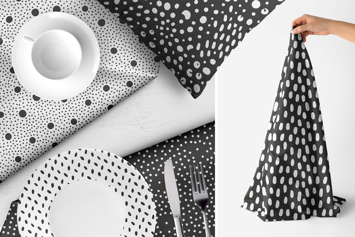 Spots and dots patterns set, a Pattern Graphic by KatiaZhe (Photo 2 of 12)