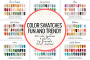 Procreate Trendy Color Palettes, a Palette Add-On by STUDIO 17 (Thumbnail 1 of 10)