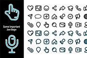 Outline Icon Set for Web and Mobile, an Outline Icon by hkmonir (Thumbnail 1 of 3)