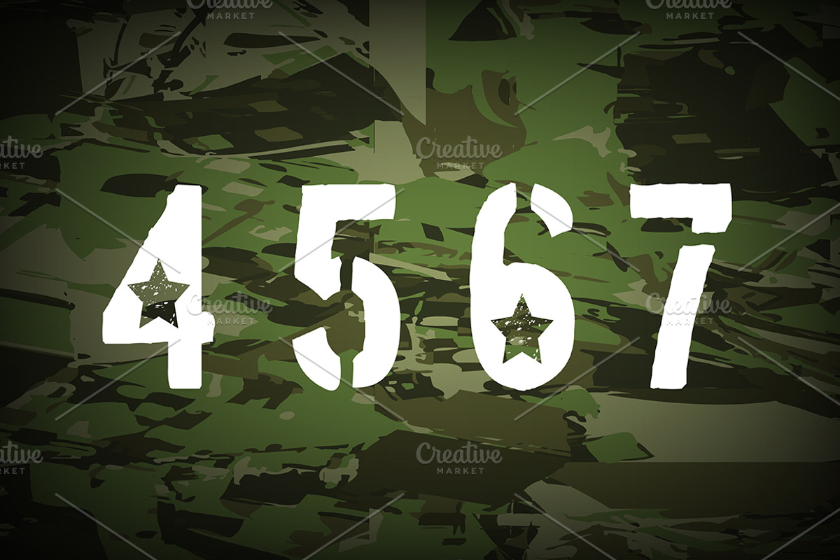 Military font. preview 4