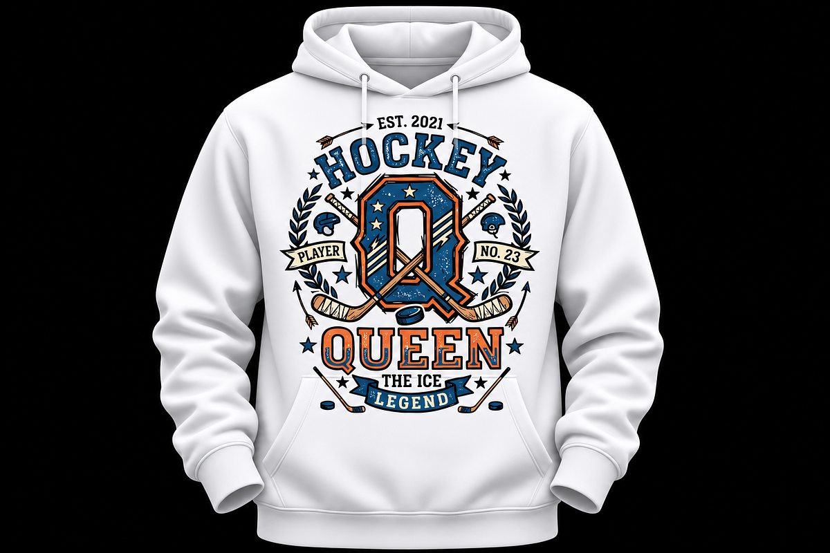 Vintage Hockey Queen Ice Legend, an Object Graphic by Artivon (Photo 2 of 3)