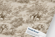 ELEPHANT SAVANNAH Seamless Pattern, a Pattern Graphic by AYAKA Studio Co. (Thumbnail 6 of 7)