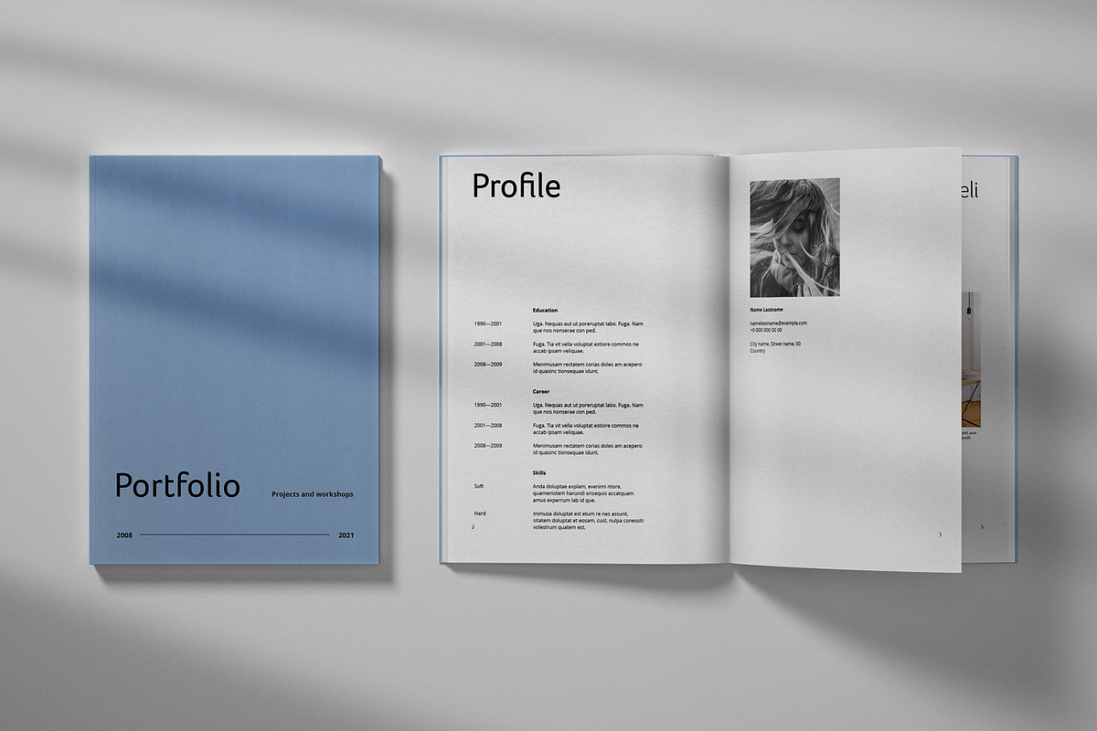 Minimalist Portfolio Template, a Magazine Template by Grafvish (Photo 3 of 5)
