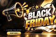 Black Friday 3D PNG Elements, an Object Illustration by MarisoArt (Thumbnail 5 of 6)
