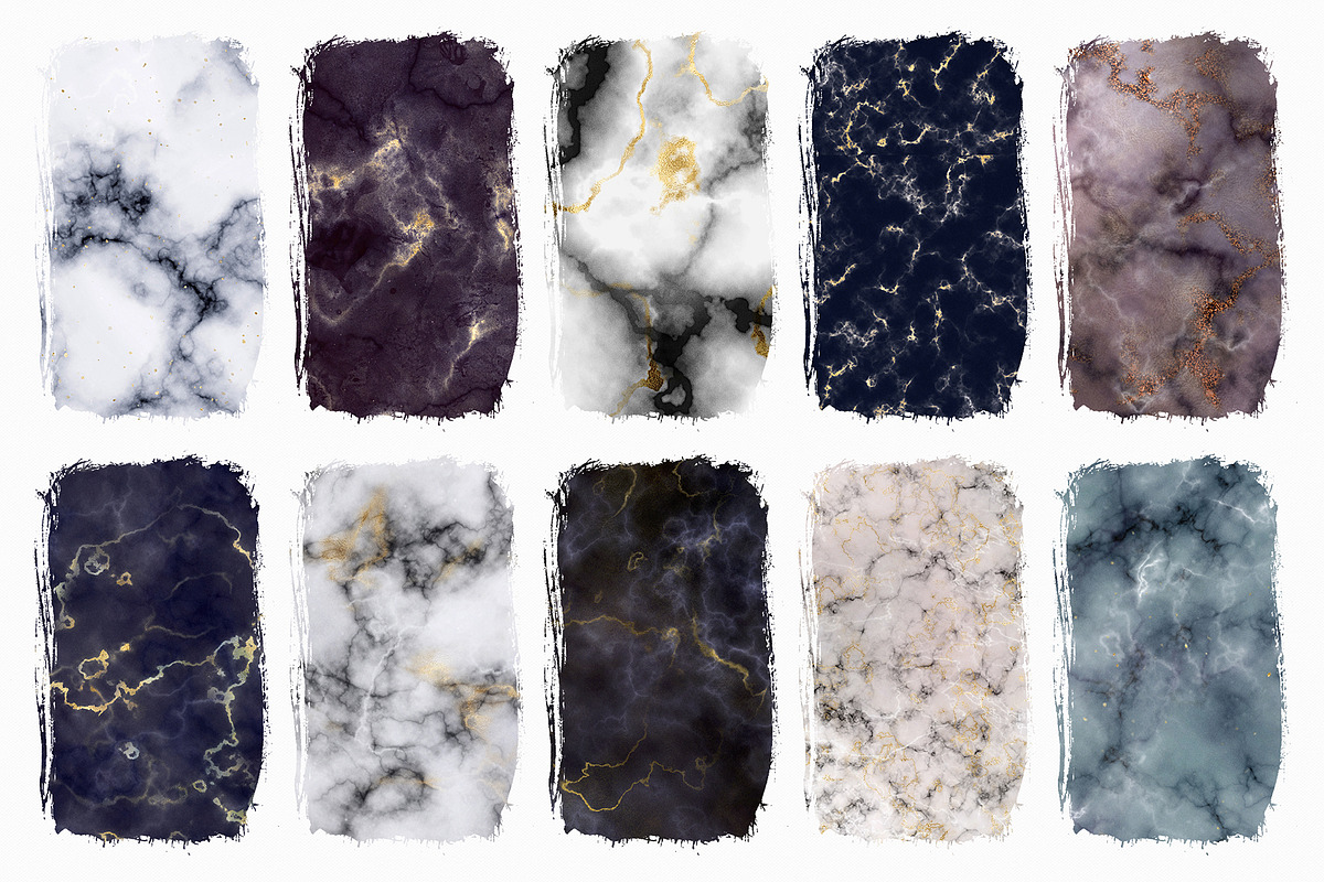 10 Gold Veined Marble Textures, a Texture Graphic by CatJello Graphics (Photo 8 of 15)