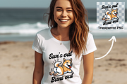 Suns out Buns out Sublimation Design, an Animal Illustration by Bubble Pixel (Thumbnail 3 of 3)