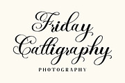 Friday Calligraphy, a Script Font by Aura Typeface (Thumbnail 2 of 8)