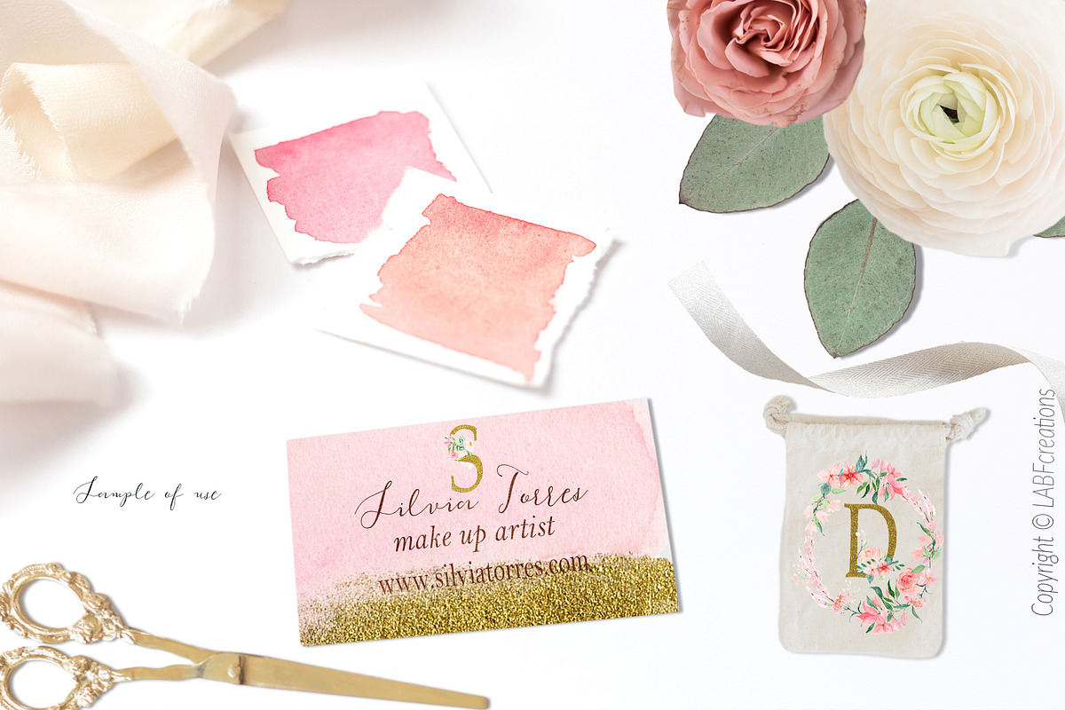 Blush pink bougainvillea flowers, an Illustration by LABFcreations (Photo 12 of 16)