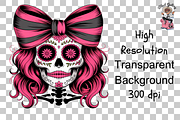 10 PNG Gothic Skull Girl PNG Clipart, an Illustration by Clipart Bloom (Thumbnail 9 of 11)
