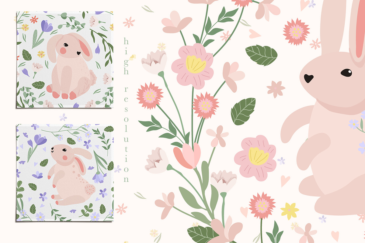 Spring Easter, Bunny collections, a Graphic by Usis (Photo 5 of 27)