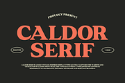 Caldor - Retro Serif Font, a Serif Font by Indotype Foundry (Thumbnail 1 of 10)