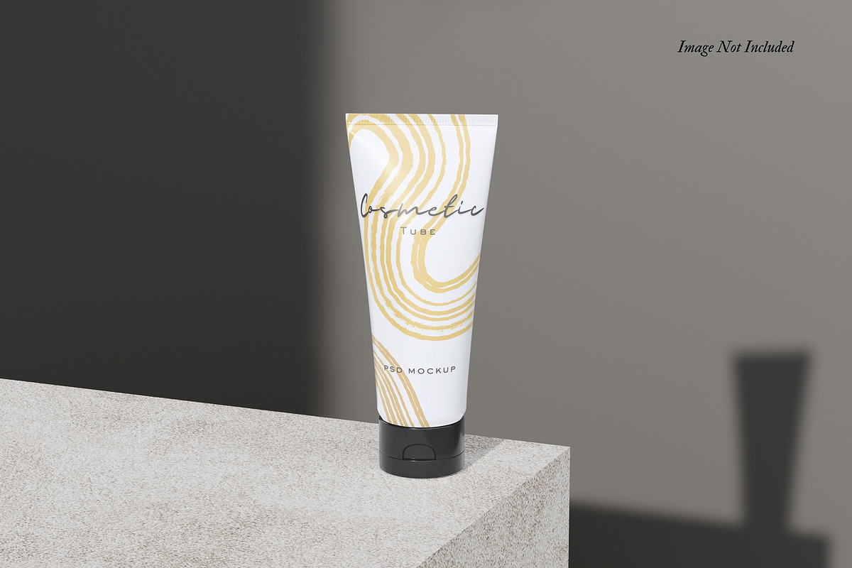 Cosmetic Tube Mockup V3, a Packaging Mockup by DSNA Mockup (Photo 3 of 4)
