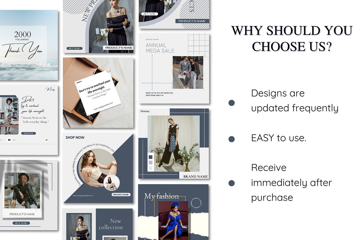 Fashion Social Media Pack, a Social Media Template by Meoww_Design (Photo 5 of 6)