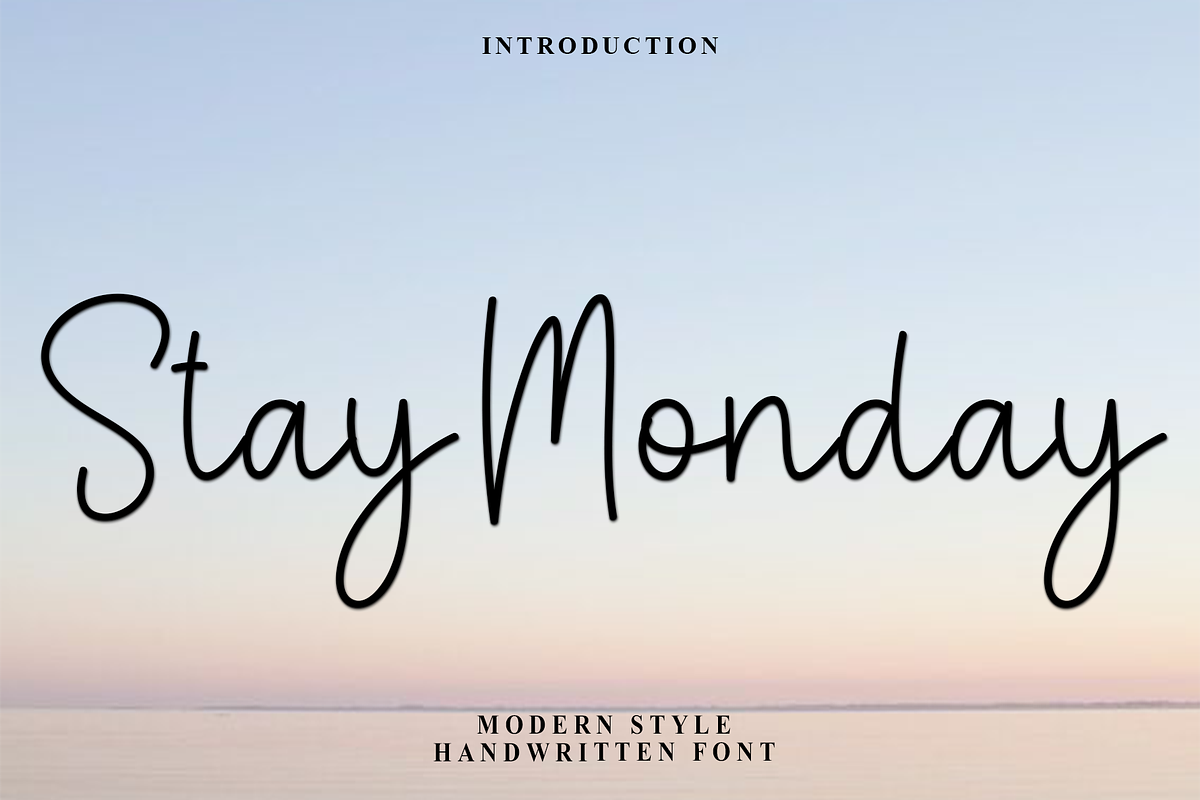 Stay Monday, a Handwritten Font by FreshTypeINK (Photo 1 of 7)