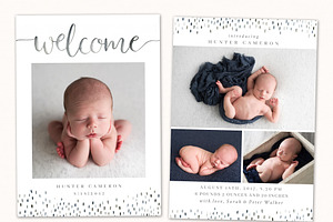 Birth Announcement Template CB120