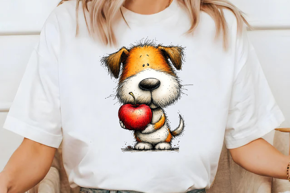 Cute Back to School Dog Clipart, a Seasonal Illustration by Designworld (Photo 6 of 8)