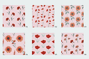 Crimson Bloom: Floral Design Kit, a Pattern Graphic by Megan Aili Designs (Thumbnail 4 of 12)