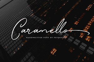 Caramello - Handwritting Script Font, a Script Font by FHFont