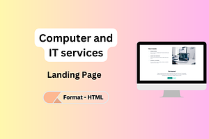 Computer & IT Services Landing Page