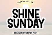 Shine Sunday, a Script Font by InermediaSTUDIO (Thumbnail 1 of 8)