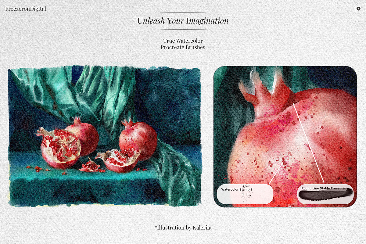 True Watercolor Procreate Brushes, a Brush Add-On by Freezerondigital (Photo 8 of 17)