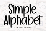Simple Alphabet Font, a Script Font by shopcosm (Thumbnail 1 of 3)