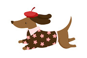 Cute French Dachshund, an Object Graphic by the_myro (Thumbnail 4 of 6)