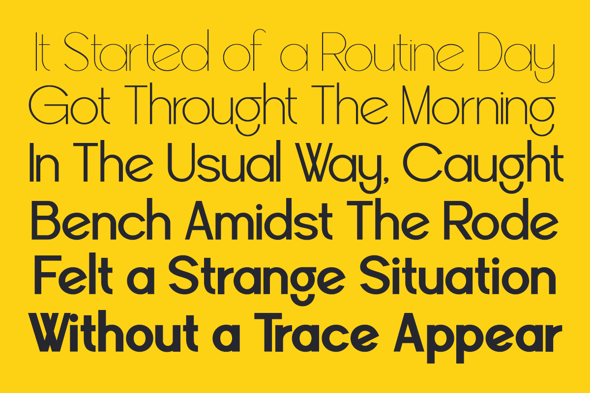 Raxogen - Geometric Variable Font, a Sans Serif Font by Font Liner (Photo 9 of 13)