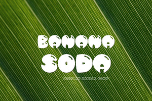 Bubble Display Font - Banana Soda