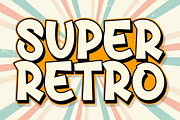 Super Retro | Script Font, a Script Font by Scratchones (Thumbnail 1 of 8)