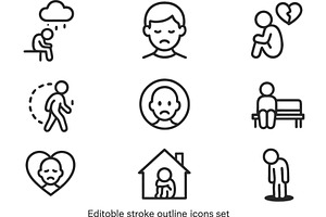Vector illustration of line icons, an Illustration by ZinetroN