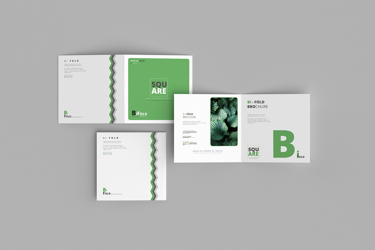 Brochure Mockups - Bi Fold Square, a Print Template by pmvch (Photo 2 of 10)