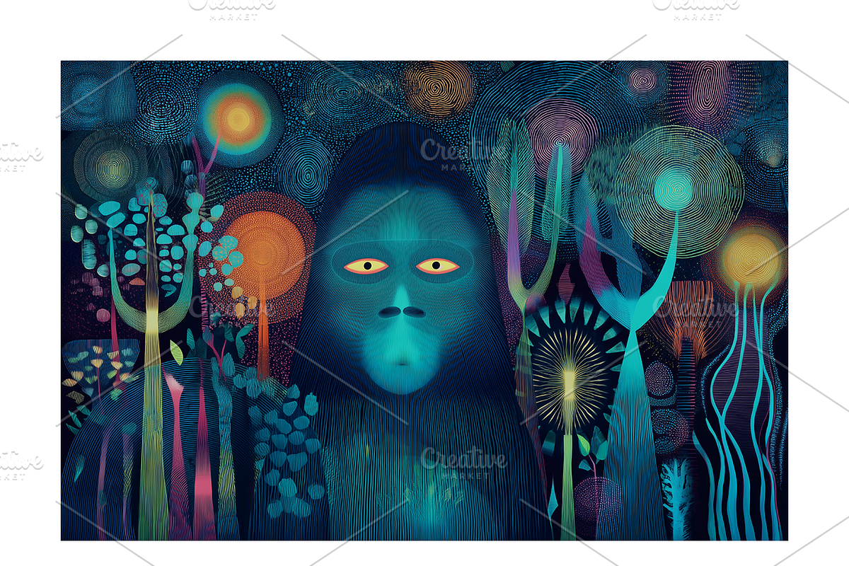 Enod. Enchanted Forest Animal Spirit, an Animal Illustration by milatovar (Photo 5 of 19)