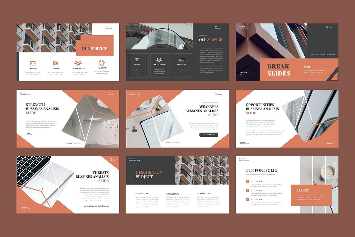BRANDCY  Business  Google Slide, a Presentation Template by Rizki Herdian (Photo 4 of 5)