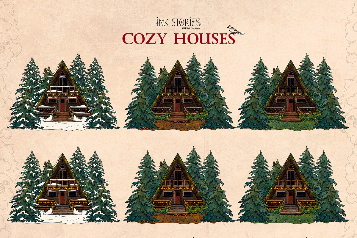Cozy Houses, an Object Illustration by Ink Stories (Photo 17 of 22)