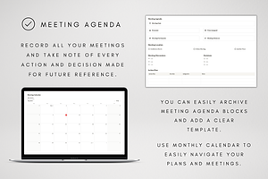 Digital Meeting Journal For Notion