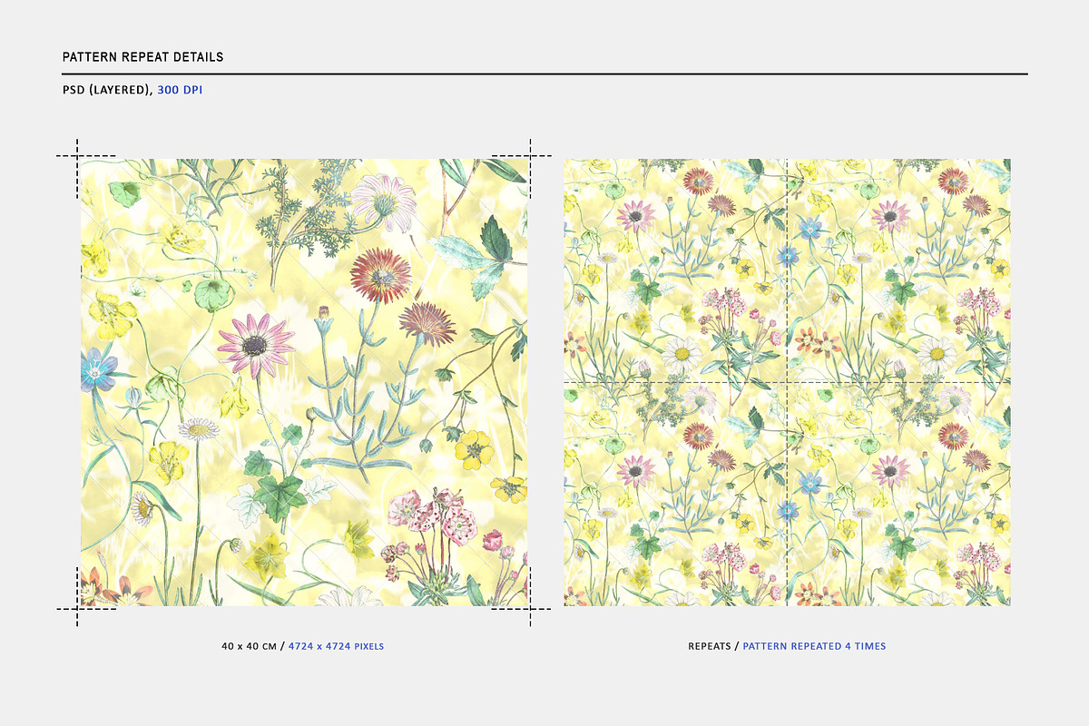 Botanical Wildflower SeamlessPattern, a Pattern Graphic by Talip Memis (Photo 2 of 10)