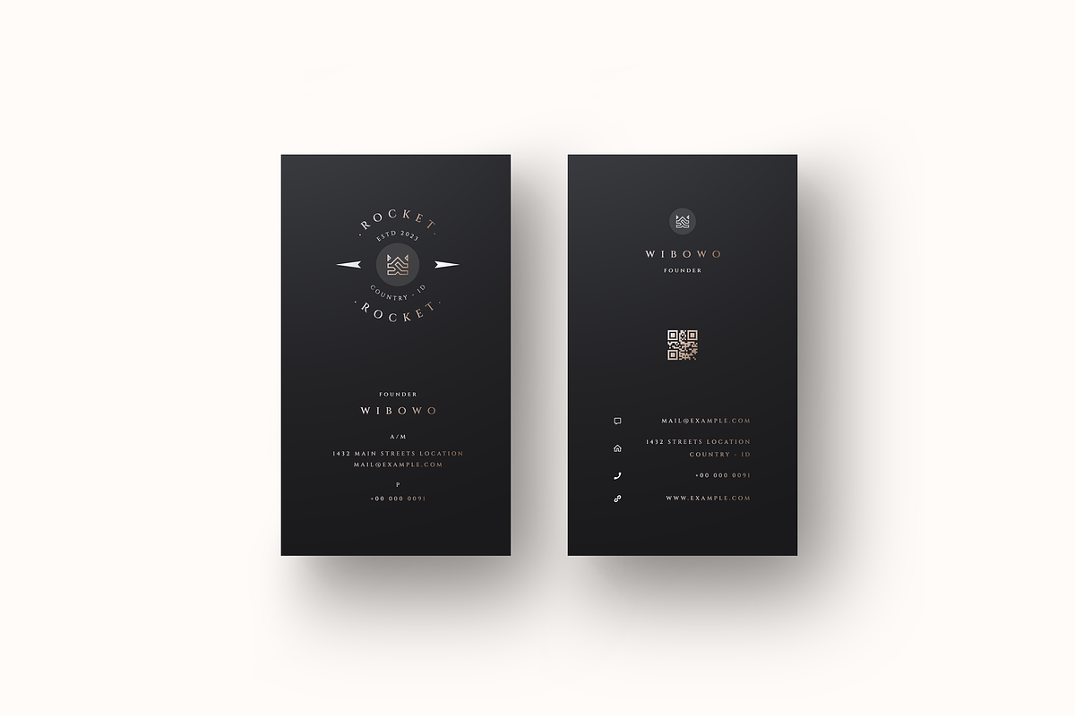 Roman - Exclusive Business Cards, a Business Card Template by Ctrl space studio (Photo 3 of 9)