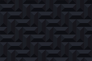 Black Geometric Seamless 3d Textures