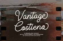 Vantage Costieno | Monoline Script
