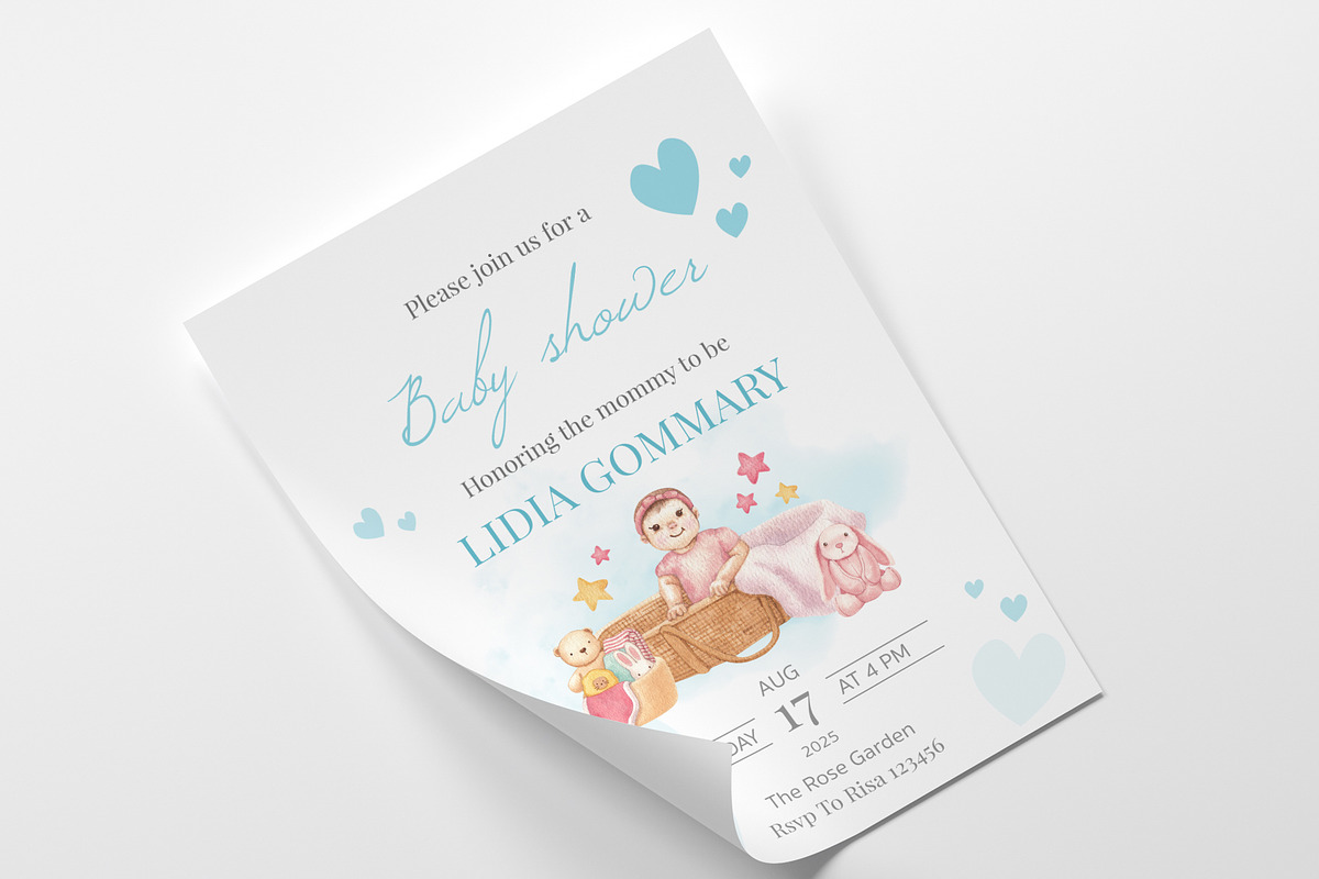 Baby Girl Gift Watercolor Hand Drawn, a Person Illustration by CreativeValuation (Photo 11 of 12)