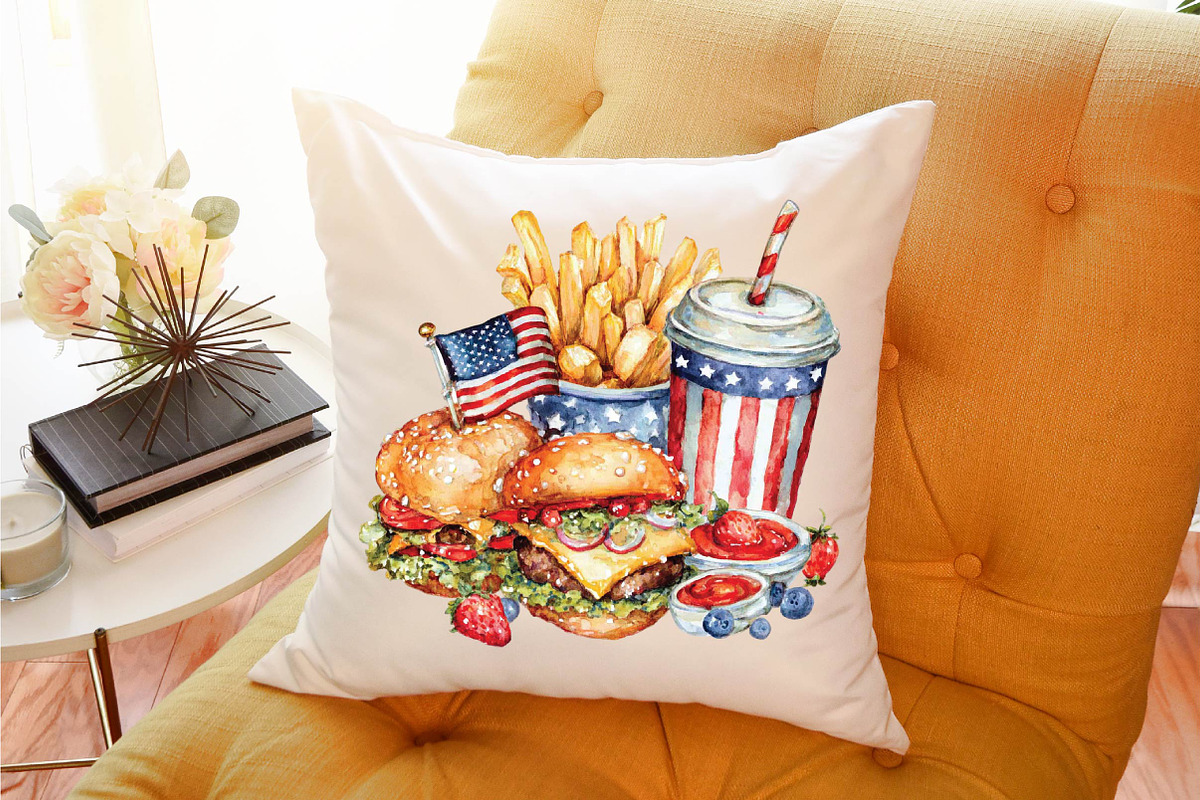 Fast Food for 4th of July Clipart, an Illustration by SVGArt (Photo 3 of 9)