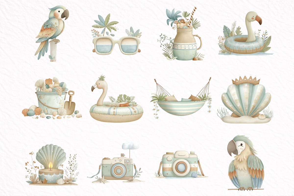 Whimsical Spring Hedgehog Clipart, an Illustration by DreamArtGraphic (Photo 7 of 8)