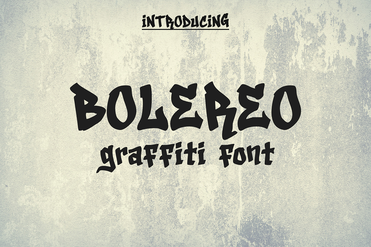 Bolereo Graffiti Font, a Handwritten Font by Dasagani (Photo 1 of 2)